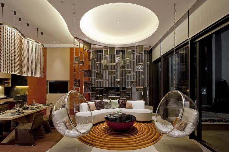 现代中式私人会所装修设计效果图