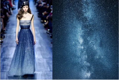 dior 2017秋冬系列星空礼服裙