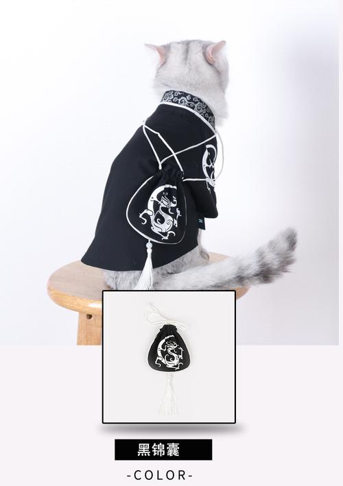 宠物汉服猫咪衣服春秋装泰迪狗狗衣服小型犬龙袍防掉毛宠物服饰潮