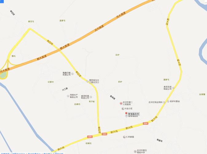 庄河市青堆镇地图全图高清版