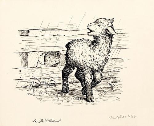 插画  vintage夏洛特的网绘本欣赏_插画_新浪轻