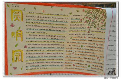 圆明园的毁灭资料手抄报 颐和园的手抄报