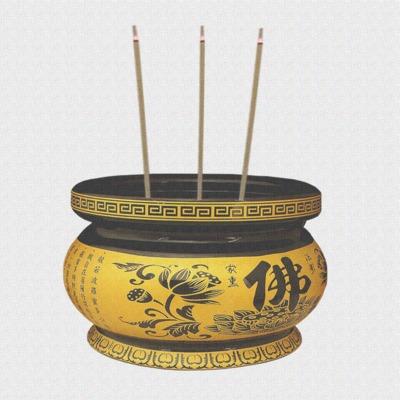 香炉佛具真香小线烧香拜佛铜圆家居用品观音菩萨家居饰品陶瓷室内