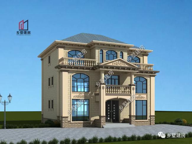 农村自建三层欧式小洋房,最适合农村建的房子,度假养老都合适