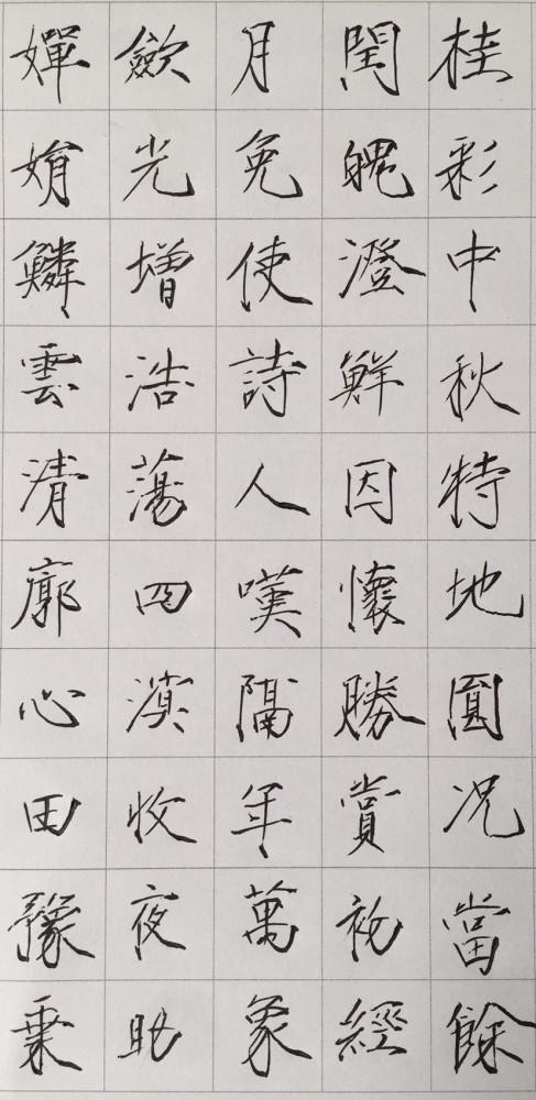 瘦金体,夸张的笔法,如纤柔摆柳.也比较适合硬笔.