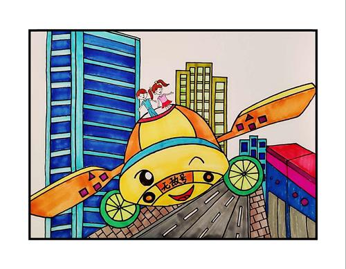 郭杜街道张康小学-创新·体验·快乐·成长※科技画-美术作品展