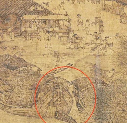 原创把清明上河图放大100倍发现一尴尬场景树下睡觉的小伙在干什么