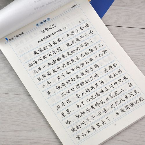 单本免邮 笔尖下的中国 名家散文楷书字帖李放鸣书 笔墨先锋硬笔书法