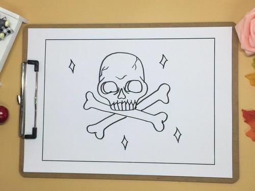简笔画骷髅头 快速学会