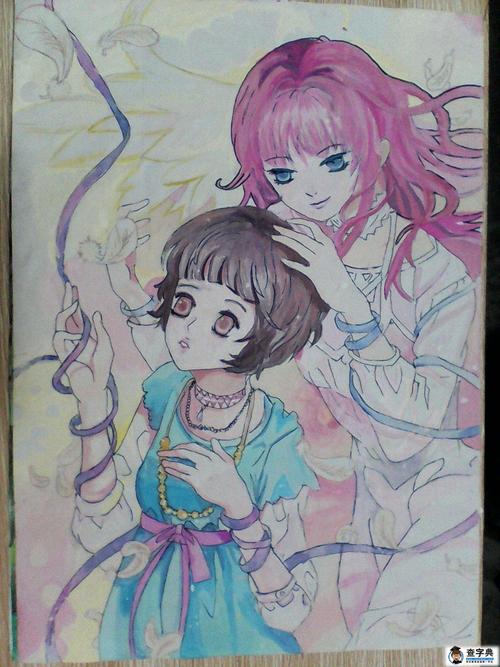 漫画考级7级两个女生动漫图片欣赏