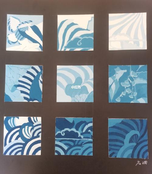 色彩构成作业_色彩构成_对比色_人文_绘画