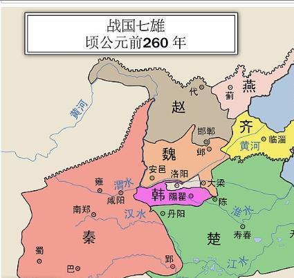 战国七雄地图手抄报 手抄报排版