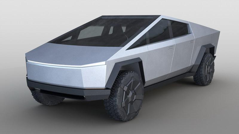特斯拉cybertruck纯电动皮卡颠覆了常人的想象