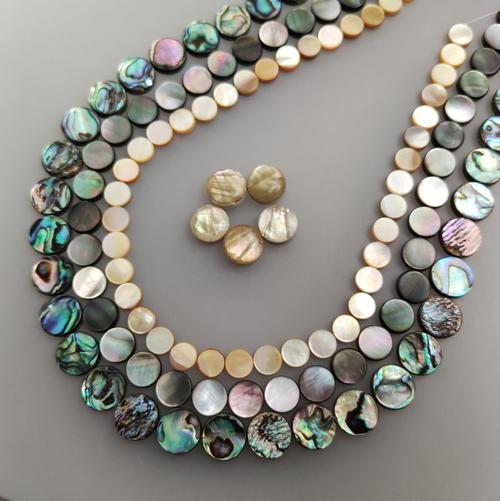 天然鲍鱼贝圆片贝壳y720远香diy贝壳片饰品手串吊坠母贝项链材料