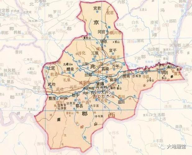 隋朝京城"大兴城"及周边示意图| 底图:谭其骧《中国历史地图集》