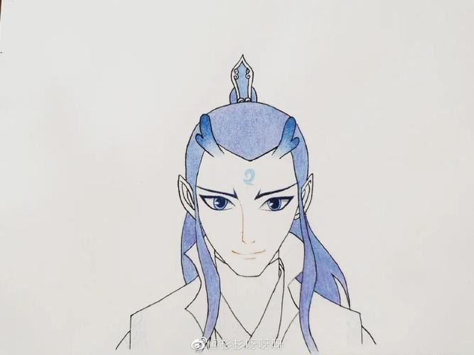 彩铅卡通简笔画敖丙