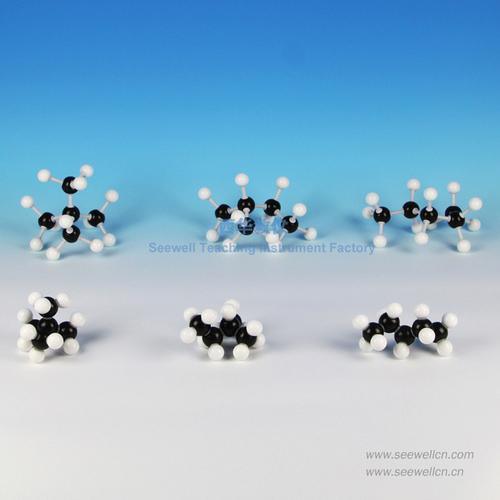 戊烷c5h12 戊烷有机分子结构模型 球棍模型 比例模型 戊烷 c5h12