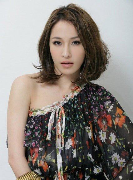 女星示范长脸mm的漂亮发型