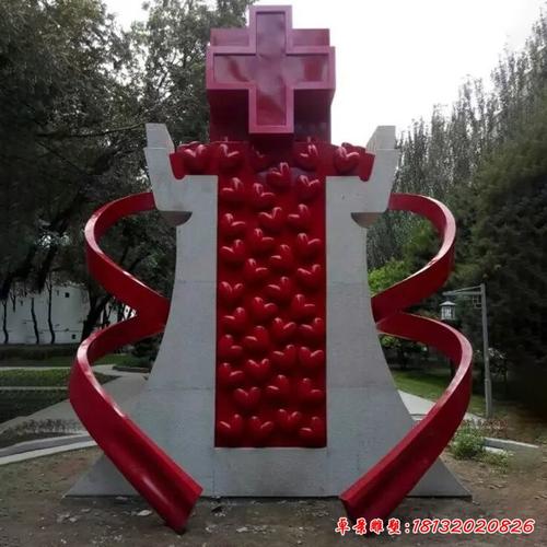 不锈钢医院景观雕塑