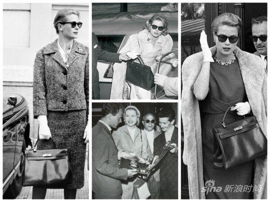 爱马仕为格蕾丝-凯利设计的"凯利包"