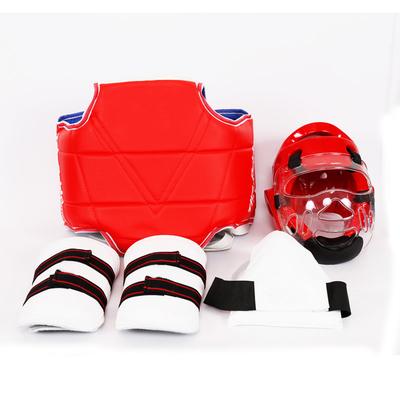 跆拳道护具全套儿童竞技实战五件套加厚比赛型护手护脚跆拳道护.