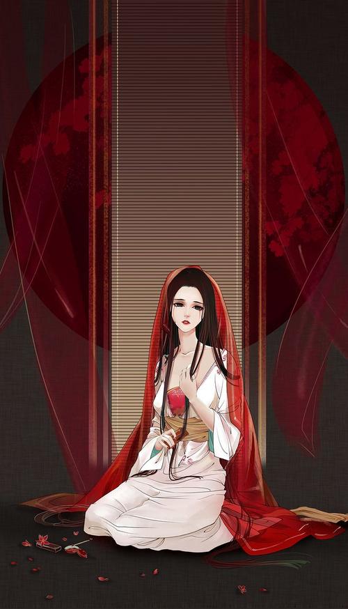 插画/漫画古装女