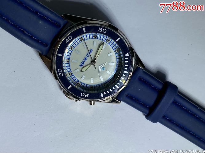 日本原装正品mildseven七星石英男表直径36mm厚11mm夜光指针走时精