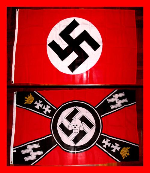 nazi 纳粹德国 x 党卫军ss军旗flag(world war ii二次世界大战法西斯)