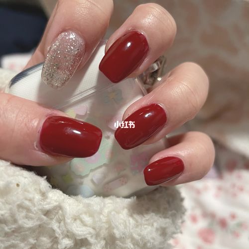 红色新年美甲9799_新年去哪玩_我的新年美甲_美妆