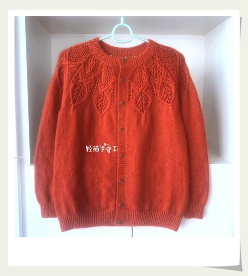 圆肩开衫,自上往下编织,详细教程分享