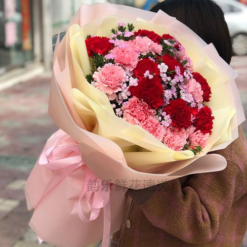 鲜花速递同城送花母亲节康乃馨花束妈妈生日上海南京北京深圳苏州