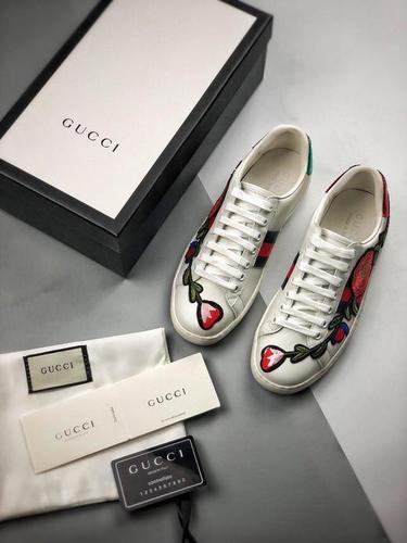 女鞋gucci古驰小白鞋官方刺绣款gucci小白鞋
