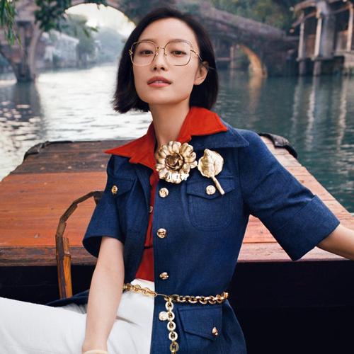 倪妮gucci眼镜新款大片,马衔扣系列_古驰怎么样_眼镜