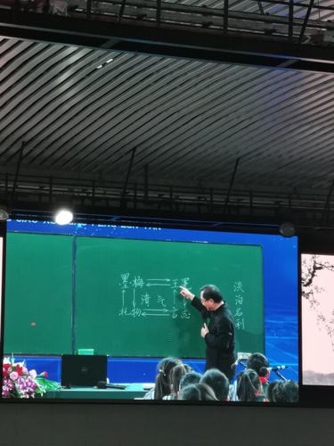 王崧舟《墨梅》 写美篇看板书,墨梅就是王冕,王冕化身墨梅.