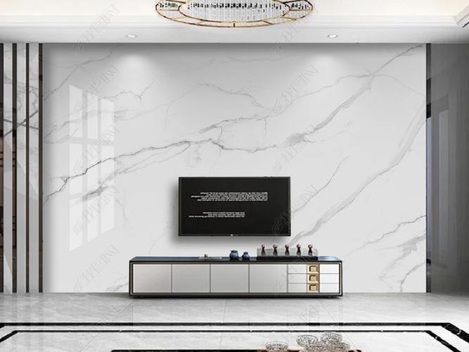 大气简约爵士白大理石背景墙2图片素材-效果图下载-我