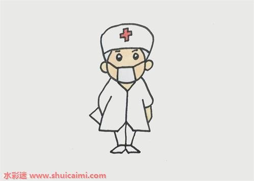 医生怎么画医生简笔画漂亮彩色