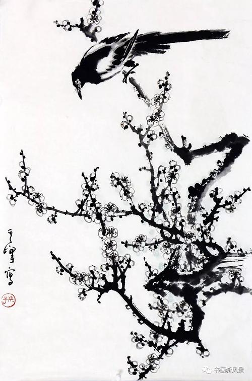 大师孙其峰画喜鹊!(附喜鹊画法)