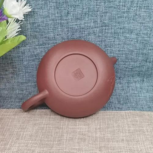 原矿紫砂壶紫泥仿古250cc作者李卢春半手