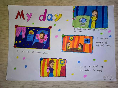 unit 7 my day 主题小报———四年级英语特色作业