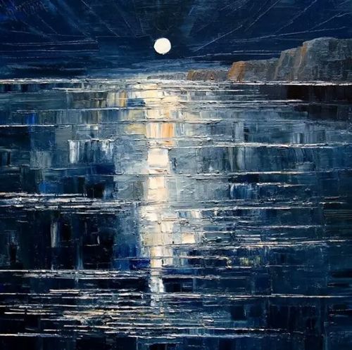 刮刀表现的画面肌理-justyna kopania的油画作品欣赏