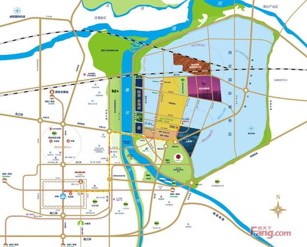 看房记240期 西安国际港务区的千亩滨水居住区