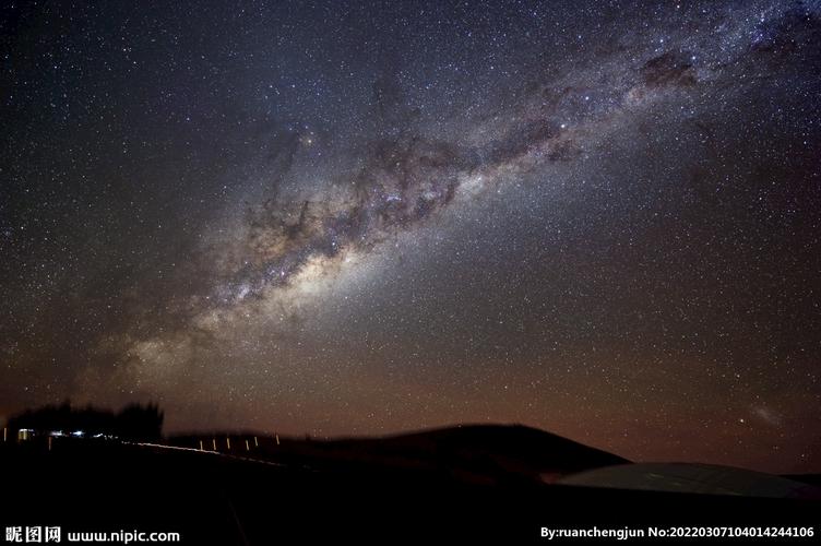 太空星空银河系夜空摄影图片