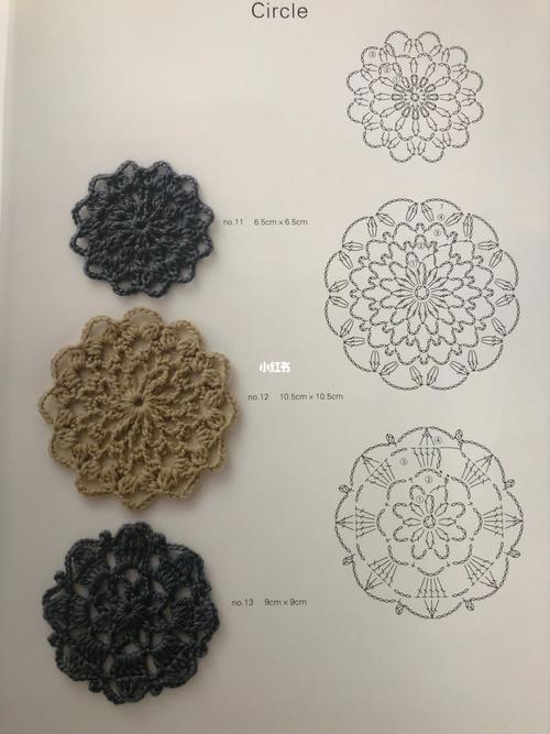 钩针图解 圆形_钩针_兴趣爱好_手工