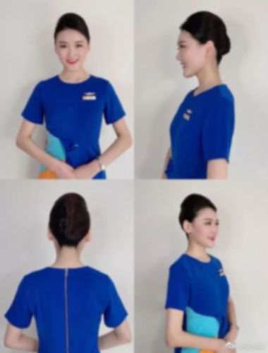 九元航空空乘发型标准