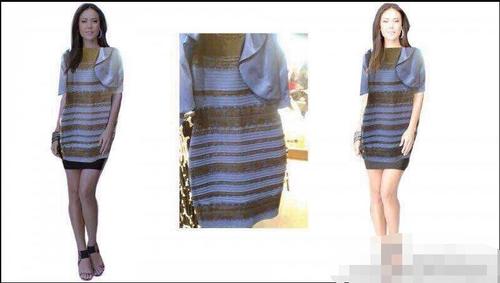 蓝黑白金裙子真实颜色,蓝黑还是白金裙子视觉原理