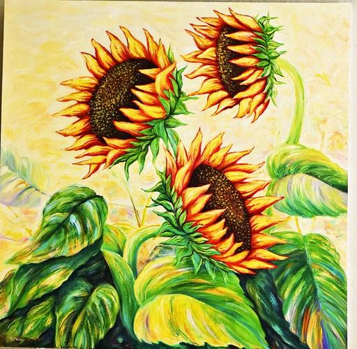 《欣欣向荣》 油画