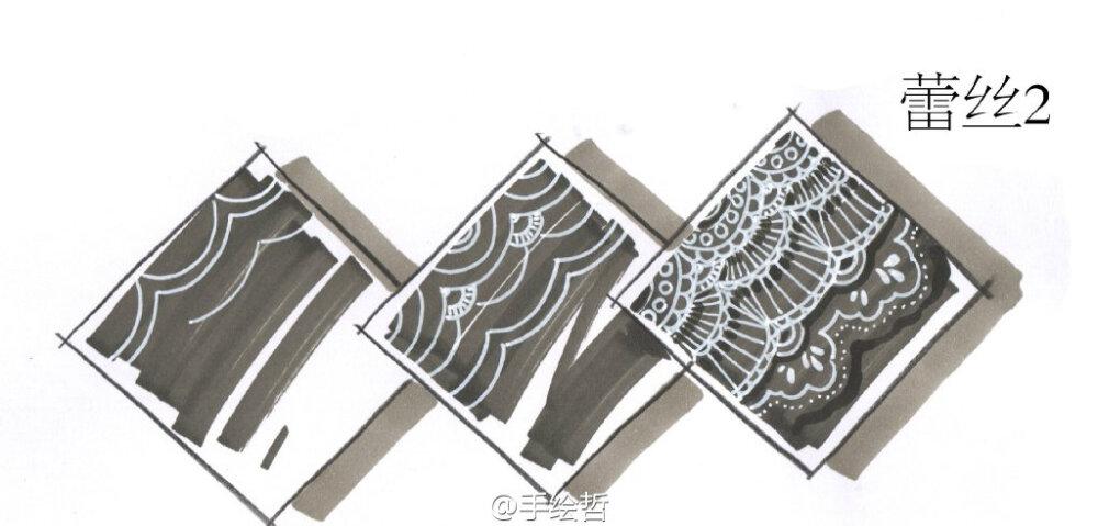 服装手绘效果图##服装手绘#@时装手绘jrue#服装设计##服装面料手绘不