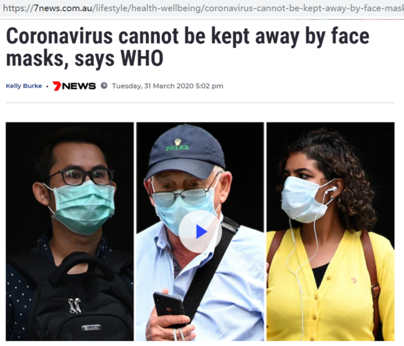 美国人都戴口罩了,澳洲还在等?承认错误,真的那么难吗?