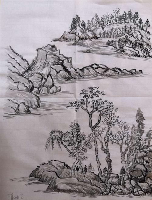 2017山水画初级一班作业集9