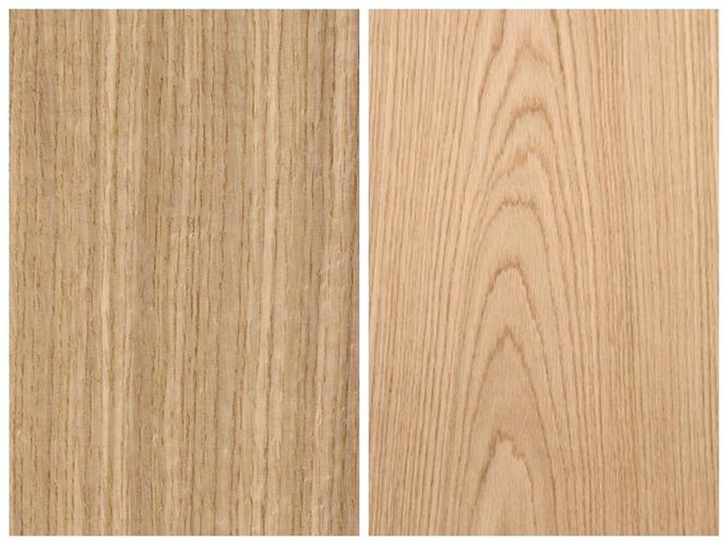 美国白橡的颜色和纹理 美国白橡的心材颜色是从浅到中的棕色,接近白到